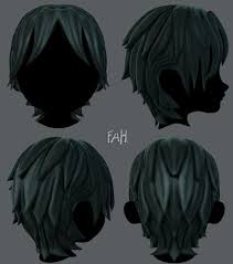 3d Hair Style For Boy V15 3d Model Drawing Male Hair Boy Hairstyles Cartoon Hair