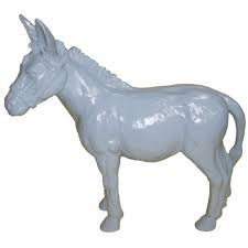 Statue D Un Animal En Resine Personnalisable De Type Ane Xl Couleur Blanc Ral 9010 Deco Et Artisanat