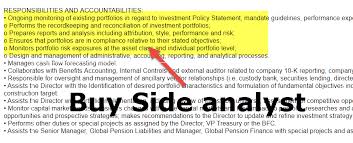 role of a buy side analyst (skills