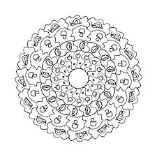 De basisvorm van de meeste mandala's is een cirkel waarin symbolische poorten van de cosmos worden afgebeeld. Kleurplaat Mandala Herfst 3 Mandala Kleurplaten Kleurplaten Voor Volwassenen Mandala