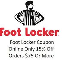 Foot Locker Coupon Online Only 15 Off Orders 75 Or More Foot Locker Lockers Scholarships