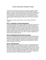 Begin with the last name of the interviewee the person being interviewed , followed by a comma and their first initial, followed by a. Documenting Interview Research Paper