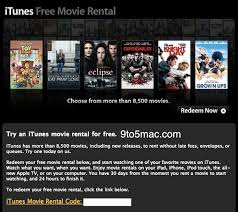 You probably know that you can rent movies from the itunes store. Apple Promoting Itunes Movie Rentals With Free Codes Macrumors