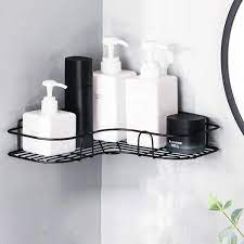 The craftsmanship is superb and kate and justin were so easy to work with. Amazon Com Laigoo Adhesive Shower Caddy Metal Bathroom Corner Shelf Hanging Non Drilling Floating Shelf For Bathroom Organizer Kitchen Shower Organizer 1 Pack Black Home Kitchen