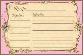 Printable Recipe Cards 4x6 Free Recipe Cards Template Recipe Cards Printable Recipe Cards