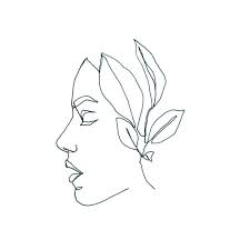 How to draw a line at any angle in photoshop. Line Art Face With Rose Novocom Top