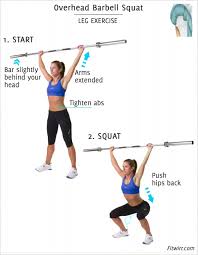 How To Do Overhead Squat With Barbell Exercise Fitness Gym Health Healthandfitness Weight Workout Barbell Ove Barbell Squat Squats Squat Workout