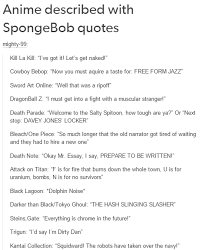 Dolphin Noise Anime Funny Spongebob Quotes Anime