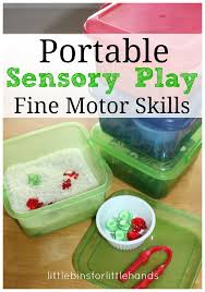 portable sensory bins fine motor skills play motor skills motor skills activities fine motor