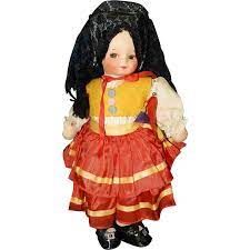 Georgene Mask-Faced Spanish Doll - Ruby Lane