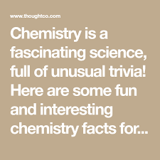 Get the latest news and education delivered to your inb. Interesting Chemistry Facts Chemistry Science Chemistry Teaching Chemistry