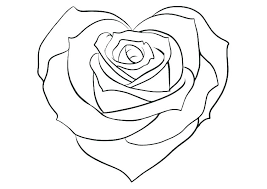 The simple, lone rose is a perfect subject for drawing. Roses And Hearts Coloring Pages Best Coloring Pages For Kids