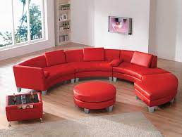 Modern Circular Sofas Designs In Vivid Colors Decoritem Com Red Furniture Living Room Red Sectional Sofa Living Room Red