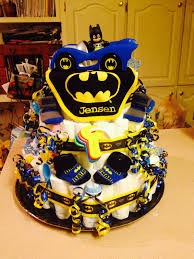 Batman Diaper Cake Batman Baby Shower Superhero Baby Shower Baby Diaper Cake