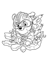 Free Download Mighty Pups Coloring Pages