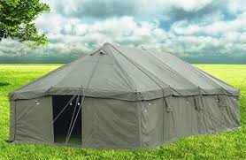 Shipments available for camel mfg. Gp Medium Military Tent With Poles 16 X32 Surplus Like New Vinyl
