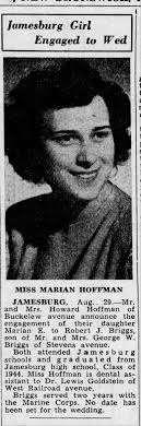 Marian Hoffman to Wed Robert J Briggs