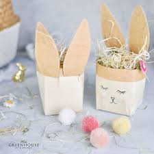 Osterkorbchen Milchtuten Bunny Basteln Mit Anleitung In 2020 Osterkorbchen Selber Basteln Ostergeschenke Selber Basteln Osterkorb Basteln