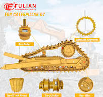 CAT Dozer D7 Undercarriage Spare Parts Track Link Assembly Idler Top Roller  Sprocket Bottom Roller for Construction Machinery