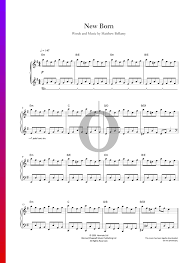 New Born Sheet Music Piano Solo Pdf Download Streaming Oktav