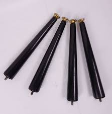What becomes one of the most interesting features of mid century modern furniture designs is the leg. Set Of 4 Original Mid Century Modern Tapered Dansette Style Table Legs Black Painted Brass Caps With Rubber Pad Table Legs Black Paint Unique Items Products