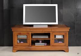 Meuble Tv 16 9eme Nicolas En Merisier Massif De Style Louis Philippe