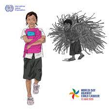 World day against child labour 2020 focuses on the impact of crisis on child labour. World Day Against Child Labour 2020 Illustrations