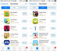 ios app store top charts now display 150 results down from