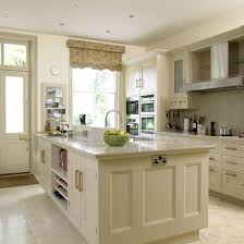 Beige Kitchen With Grey Blind Kitchens Kitchen Ideas Image Ideal Home Beige Kitchen Kitchen Cabinet Colors Kitchen Design