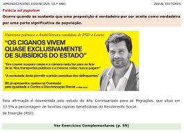 Só acordando os portugueses e trabalhando juntos. Manual De Filosofia Do 10Âº Ano Utiliza Citacao De Andre Ventura Sobre Os Ciganos Para Exemplificar Falacia Com Video Poligrafo