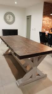Diy Live Edge Trestle Farmhouse Table Rustic Table Dining Table Kitchen Table Live Edge Table Dining Rooms Live Edge Kitchen Table Dining Table In Kitchen