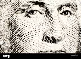 Washington dollar money face hi-res stock photography and images