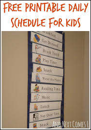 Free Printable Daily Visual Schedule Teaching Daily