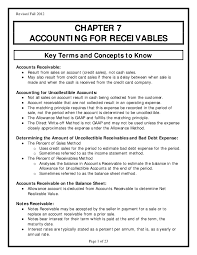 Let's say in the financial year 2019, the market value of accounts receivableaccounts receivableaccounts receivables refer to the amount due on the customers for the credit sales of the products or services made by the company to them. Pdf Revised Fall 2012 Chapter 7 Accounting For Receivables Key Terms And Concepts To Know Nanxing Jiang Academia Edu