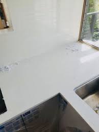 For persistent stains, saturate a cotton ball with vinegar and dab the area. Quartz Yellowing