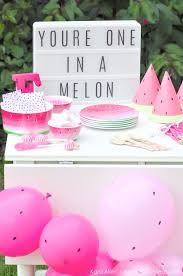 Cute Birthday Themes For Women Watermelon Themed Diy Birthday Party By Kara S Party Ideas Kara Allen Karaspartyidea Watermelon Birthday Parties First Birthday Parties Watermelon Birthday