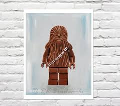New Chewy 8x10 Print For Your Little Lego Star Wars Lover By Rk Brushworks Kids Wall Art Children Wall Lego Wall Art Personalized Kids Wall Art Art Wall Kids