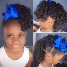 Ponytails are fantastic hairstyles for little black girls because they will help her to keep her hair out of the way whilst she is playing. Curls And Ponytails Natural Hairstyles For Kids Natural Hair Styles Kids Hairstyles