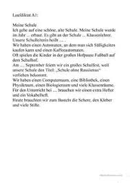 Laufdiktat Meine Schule