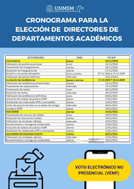 Consejo nacional electoral del ecuador 2021 ©. Cronograma De Elecciones De Departamentos Academicos 2021 Letras