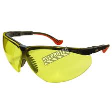 Lumi6re en provenance du condenseur c puisse traverser l'ensemble sans r6fraction importante. Lunette De Securite Genesis A Lentille De Polycarbonate Ambree D Uvex
