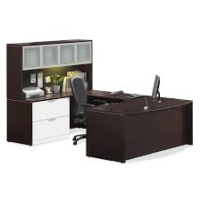 Bridge the gap between functionality and style with a shaped office desk. Laminate U Shaped Desk With Hutch 8 Colors Mcaleer S Office Furniture Mobile Al