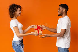 The couple would be more than happy to receive not just one but two meaningful gifts on the most important day of their lives. 6 482 Black Couple Gift Happy Photos Free Royalty Free Stock Photos From Dreamstime