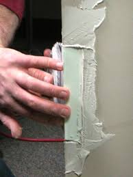 Put a thin layer of compound on the area. Six Ways To Fix Holes And Cracks In Drywall Hgtv