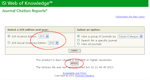 We capture the cited references for all. Journal Citation Reports 2012 Data Now Available Research Support Hub