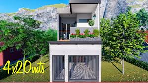 Por dentro, tenemos ambientes espaciosos e. Plano De Casa De 4 Metros De Frente Con 3 Dormitorios Youtube