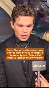 Daniel Diemer recalls some of prep work he did to portray a Cyclops in his  role as Tyson in Season 2 of #PercyJackson and the Olympians
