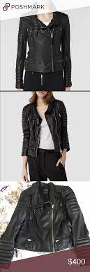 All Saints Stein Leather Jacket Leather Jacket Jackets Leather
