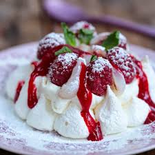 Valetine S Day Isfahan Style Pink Raspberry Lychee Pavlova Recipe Yummly Recipe Pavlova Recipe Desserts Pavlova