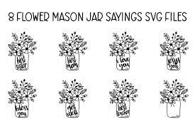 Check spelling or type a new query. Free Floral Mason Jar Svg Cut File By Thehungryjpeg Thehungryjpeg Com